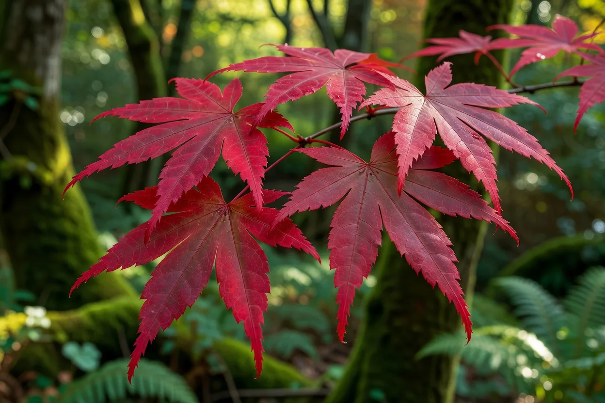 紅葉のマクロ