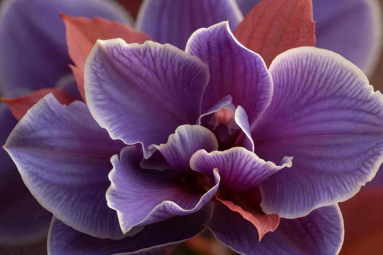 繊細な蘭の花びら